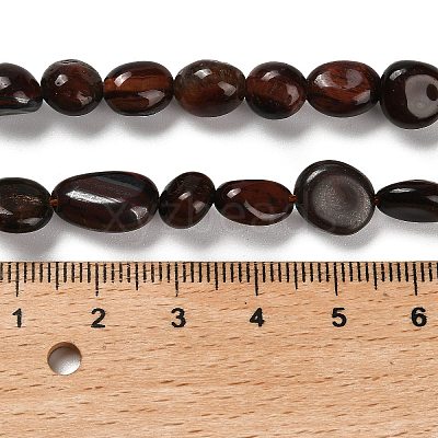 Natural Red Tiger Eye Beads Strands G-P497-01E-24-1