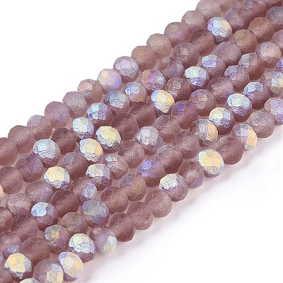 Transparent Glass Beads Strands EGLA-A044-T2mm-MB07-1