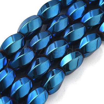 Electroplated Synthetic Magnetic Hematite Beads Strands G-P545-G01-02E-1
