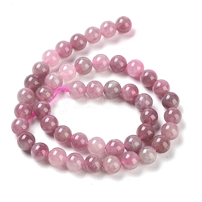 Natural Old Rose Madagascar Rose Quartz Beads Strands G-B076-A01-02-1