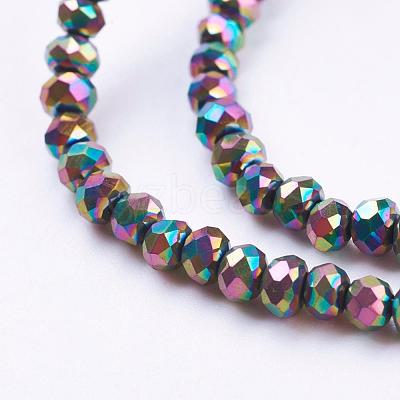Electroplate Glass Beads Strands EGLA-D020-3x2mm-74-1