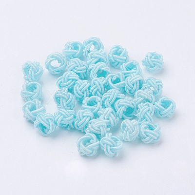 Nylon Cord Woven Beads NWIR-F005-14P-1