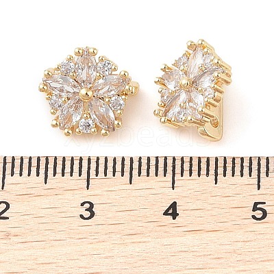 Brass Pave Cubic Zirconia Spacer Bars LS-KK-B090-03A-01G-1