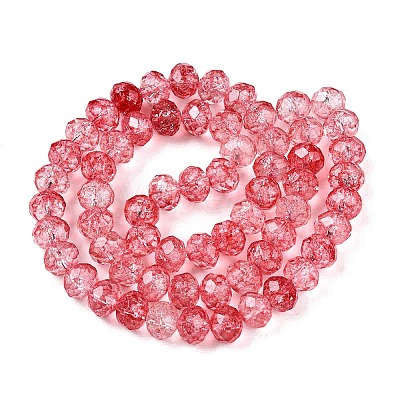 Transparent Glass Beads Strands GLAA-T023-8mm-A13-1