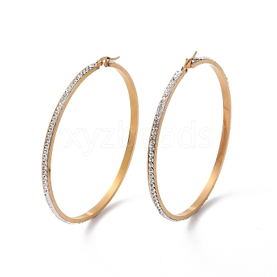 304 Stainless Steel Hoop Earrings EJEW-N0031-11G-01G-1