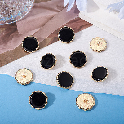 10Pcs Alloy Resin Shank Buttons BUTT-TA0001-36A-1