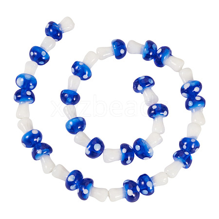 1Strand Handmade Lampwork Beads Strands LAMP-TA0001-84D-1