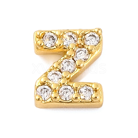 Rack Plating Brass Micro Pave Cubic Zirconia Cabochons KK-F874-04G-Z-1