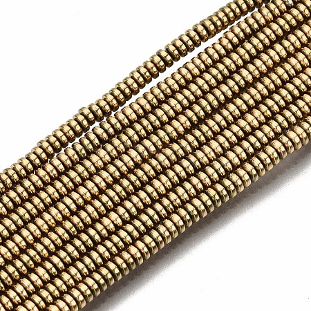 Electroplate Non-magnetic Synthetic Hematite Beads Strands G-T114-49G-1