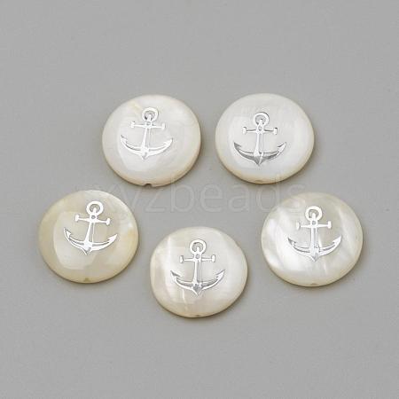 Natural Freshwater Shell Beads SHEL-Q011-002P-1