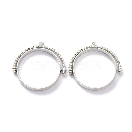 Alloy Open Back Bezel Pendants PALLOY-Z003-12P-1