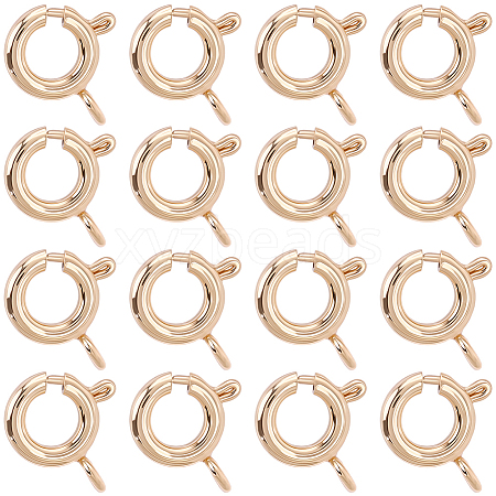 20Pcs Brass Spring Ring Clasps KK-BBC0027-68B-G-1