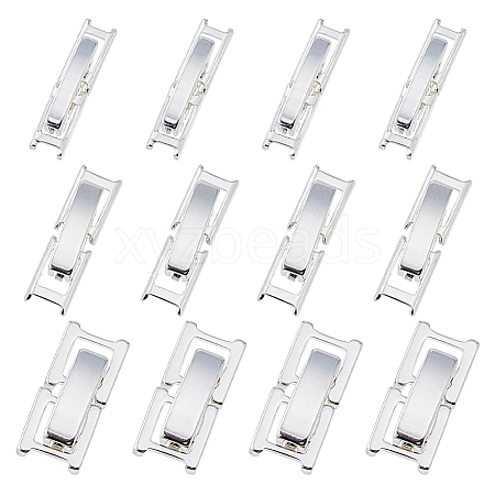 12Pcs 3 Styles Eco-Friendly Brass Watch Band Clasps KK-DC0004-67-1