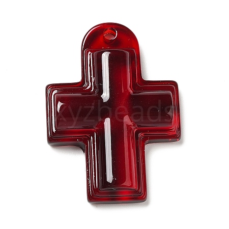 Translucent Resin Pendants RESI-P022-01B-1