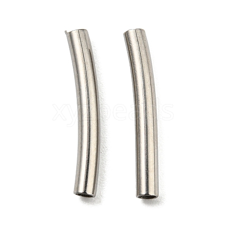 Non-Tarnish 304 Stainless Steel Tube Beads STAS-B047-27A-P-1