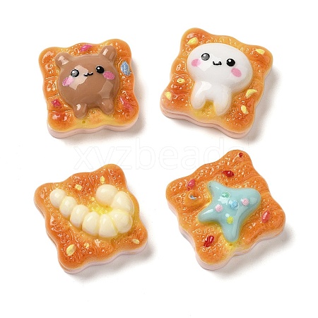 Toast Bread Theme Resin Decoden Cabochons RESI-Q231-10-1