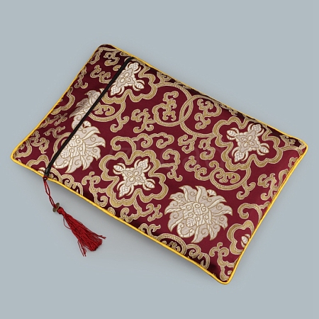 Floral Print Cloth Scriptures Storage Zipper Pouches PW-WG86002-04-1