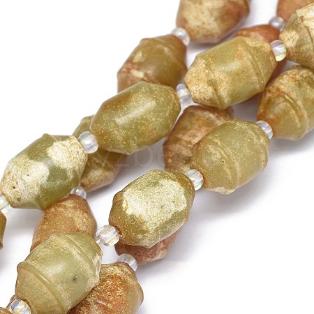 Natural Xiuyan Jade Beads Strands G-F604-17A-1