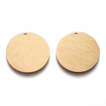 Ion Plating(IP) 304 Stainless Steel Pendants STAS-0133-06E-G-1