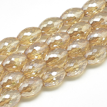 Electroplate Glass Beads Strands EGLA-S149-06-1