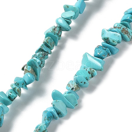 Synthetic Turquoise Beads Strands G-D283-3x5-10-01-1