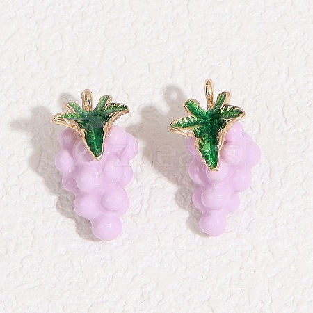 Fruit Alloy Enamel Pendants LS-ENAM-P264-02G-G04-1
