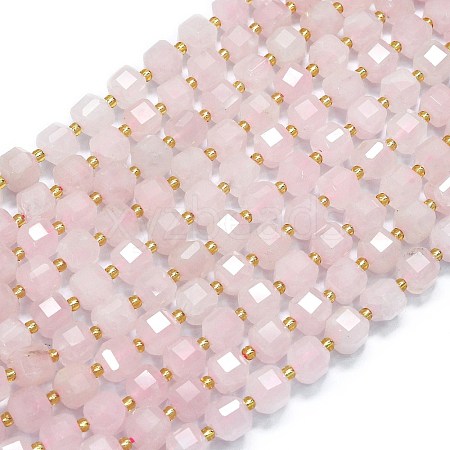 Natural Rose Quartz Beads Strands G-K389-A03-01-1