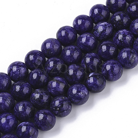 Natural Quartzite Jade Beads Strands LS-G-S150-57-8mm-1-1