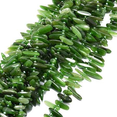 Natural Canada Jade Beads Strands G-E569-O06-1