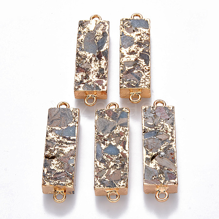 Synthetic Aqua Terra Jasper Links connectors G-R457-17-1