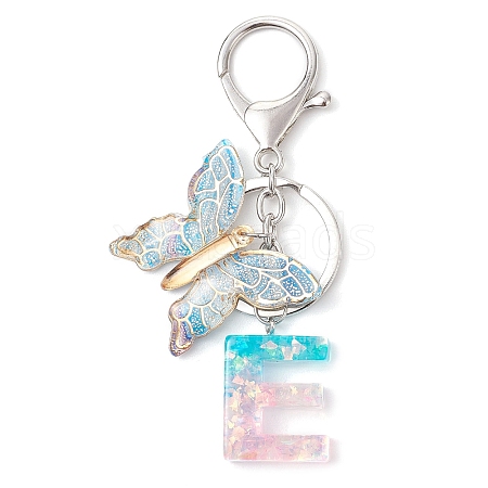 Butterfly Shape Resin & Acrylic Keychain KEYC-JKC01067-05-1