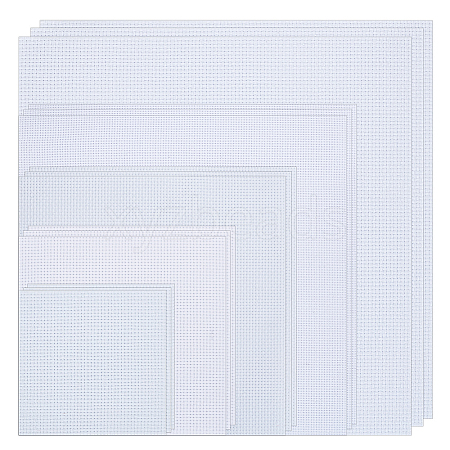   15 Sheets 5 Style 11CT Cross Stitch Fabric Sheets DIY-PH0020-89-1