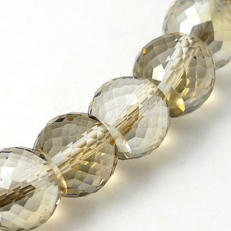 Electorplated Glass Beads EGLA-E003-14-1