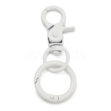 Spray Painted Alloy Split Key Rings FIND-B044-01B-1