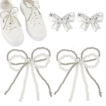2 Styles Acrylic & Plastic Shoe Buckle Clips FIND-MA0001-10A-1