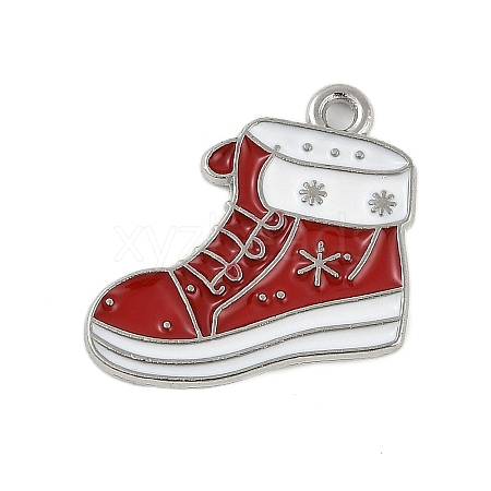 Christmas Theme Alloy Enamel Pendants ENAM-Z020-02B-1