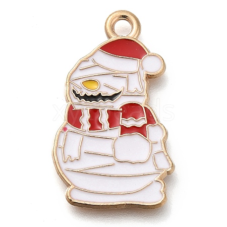 Christmas Theme Alloy Enamel Pendants ENAM-Q508-02B-1