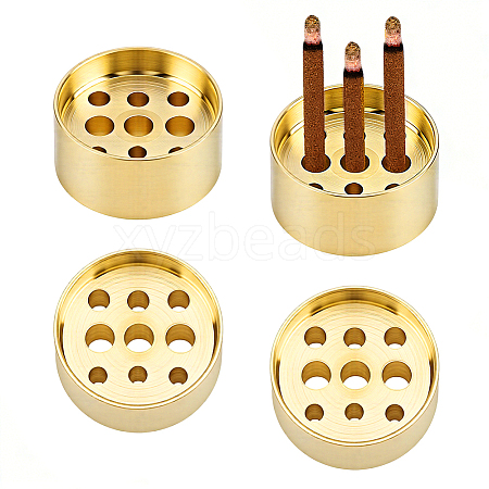 Brass Incense Burner Holder AJEW-GA0010-20A-1
