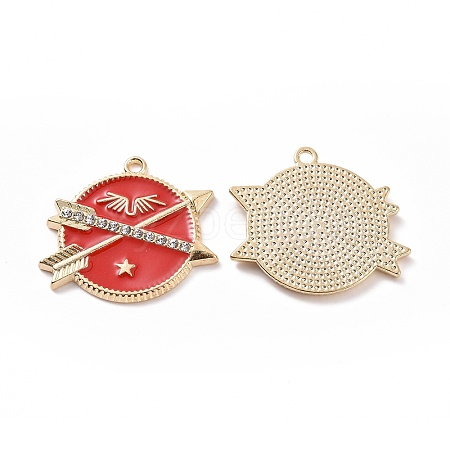 Alloy Enamel Pendants ENAM-G213-06LG-01-1