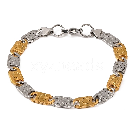 304 Stainless Steel Mariner Link Chain Bracelets BJEW-B078-59GP-1