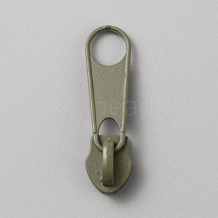 Spray Painted Zinc Alloy Zipper Pull FIND-WH0427-33A-09-1
