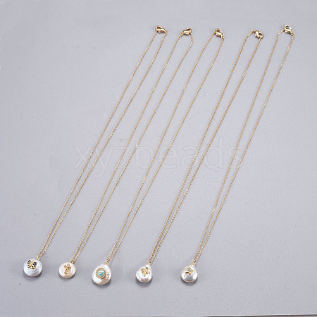 Brass Pendants Necklaces NJEW-JN02379-1