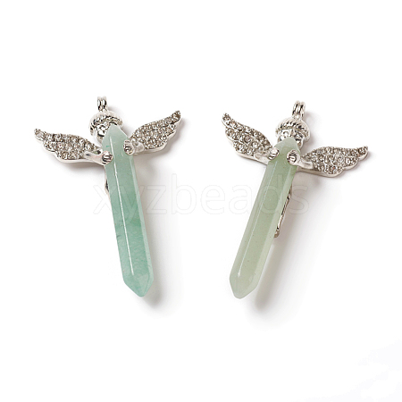 Natural Green Aventurine Big Pendants G-F586-A01-1