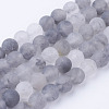 Natural Cloudy Quartz Bead Strands G-G735-81-8mm-1