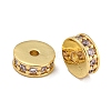 Rack Plating Brass Micro Pave Cubic Zirconia Beads KK-U030-27G-07-1