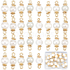 30Pcs Natural Cultured Freshwater Pearl Connector Charms PALLOY-SC00002-1