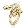 Rack Plating Brass Cuff Finger Rings for Women RJEW-M028-36G-2