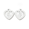 Spray Painted 201 Stainless Steel Charms STAS-G304-15E-1