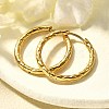 304 Stainless Steel Hoop Earrings for Women EJEW-M068-12F-G-1