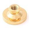 Couple Golden Tone Round Wax Seal Brass Stamp Heads AJEW-S087-01G-02-3